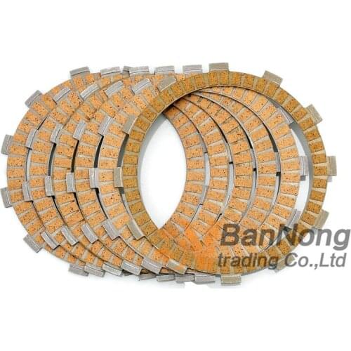 6 pcs Free shipping Motorcycle Clutch Plates Clutch Friction Plate Set For Honda CB400 2008-2016 CBR600F 1987-1998