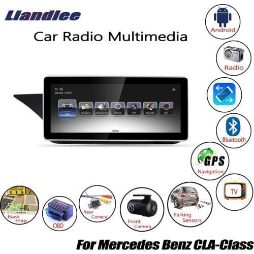 Car Radio Audio Video For Mercedes Benz CLA-Class 2015 2016 2017 Android Multimedia Player GPS Navigation HD Screen Display TV