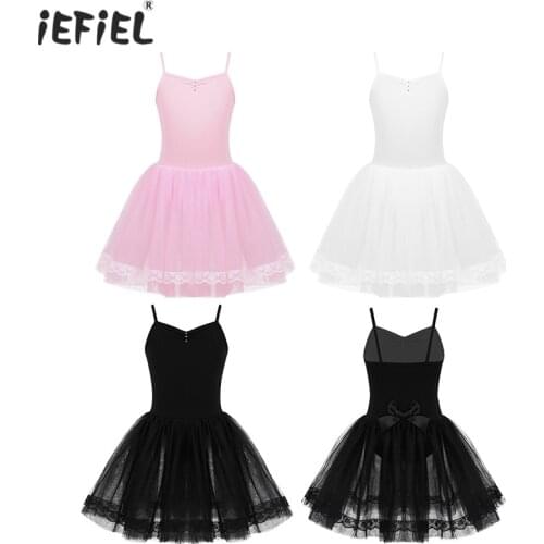 Kids Princess Girls Tutu Ballet Leotards for Girls Dance Clothes Ballerina Toddler Dancewear Ballet Dress Mesh Gymnastics Dress