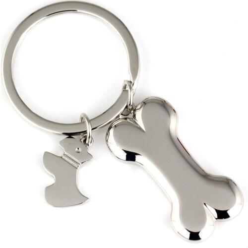 20pcs/lot bone keychain key ring for women Schnauzer dog key chain key holder cute portachiavi chaveiro llaveros free shipping