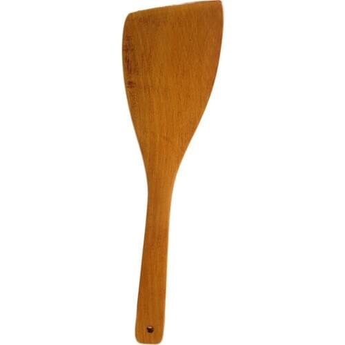 Long Handle Wooden Wood Spatulas Shovel Kitchen Tools Cooking Utensils 32cm
