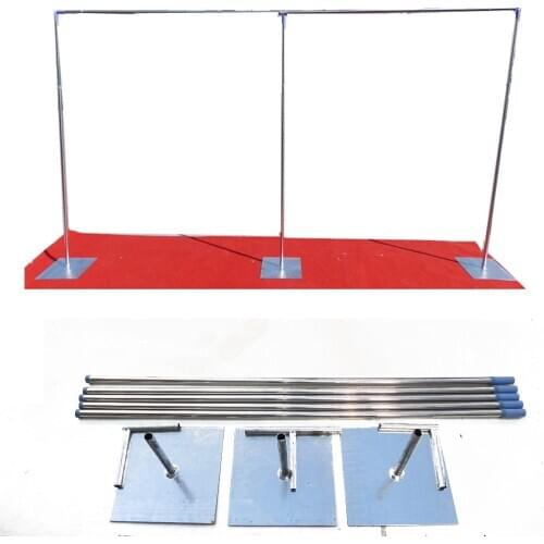 Extra Thicker Durable Adjustable square tube pipe Stainless Steel Wedding Backdrop Stand Backdrop 3*6M