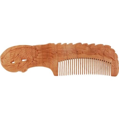 Handmade Peach Wood Comb Anti-Static Hair Styling Tool for Kids&Adults