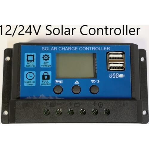 Good Quality 12/24V 10A20A30A Popular and Cheap PWM type Solar Charge Controller