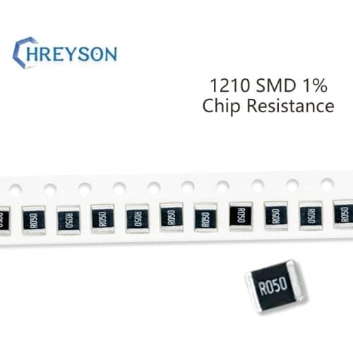 100Pcs 1210 SMD Resistor Kit 1% Tolerance 30.1K-22M 180K 200K 220K 240K 270K 300K 10 Ohm Electronic Components DIY Assorted Set