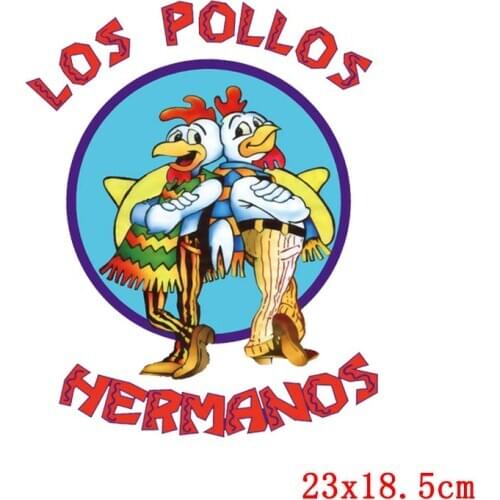 DIY Fashion This Is The Way Iron-On Transfers For Clothing Breaking Bad Heat Transfers Chicken Brothers T-Shirt likee Stickers