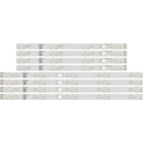 New 8pcs/Kit LED strips for LG 43 TV CRH-A4330300104L6CN Rve1.0 I CRH-A4330300105R6CN Rve1.0 7710-643000-L100 7710-643000-R100