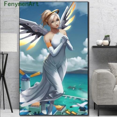 Overwatchs D.va Wall Poster Anime Kawaii Girl Decorative Paintings For Bedroom Decoration 3d Game Art Posters Canvas Pictures