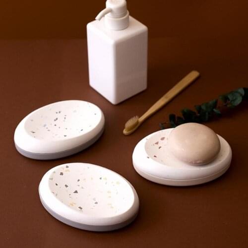 Soap Tray Simple Appearance Detachable Soap Box Quickly Absorb Water Lightweight Exquisite Workmanship Soap Holder for Bathroom