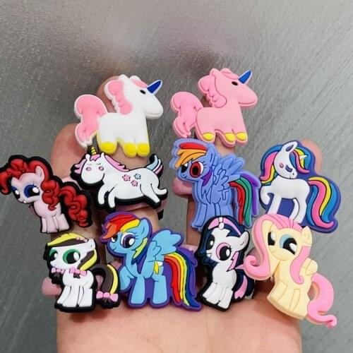 New Kawaii Cartoon 10Pcs My Little Horse Baoli Poni Kids Rubber Hairbands Girls Hair accessories Elastic Hair Band Headwear