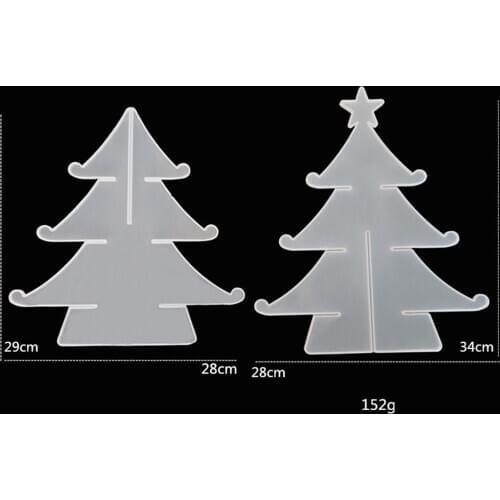 Christmas Tree Mold Silicone Resin Moulds DIY Jewelry Making Casting Soap Crafts