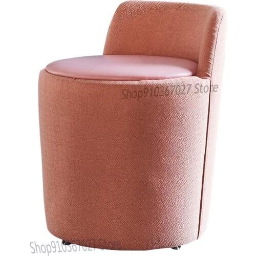 Nordic Ins Designer Shoe Replacement Stool Chair Bedroom Dressing Chair Living Room Macarons Color Matching Sofa Stool