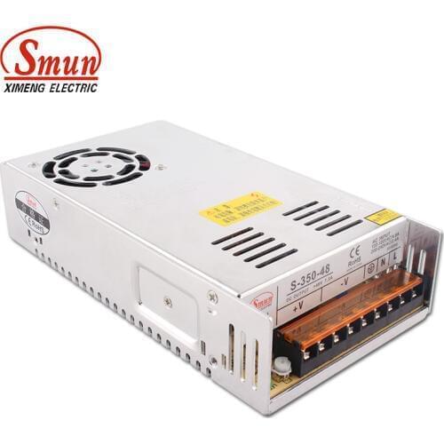 SMUN S-350-48 110VAC/220VAC to 350W 48V 7.3A Single Output Switching Power Supply