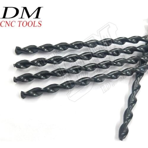 6*200mm Long Straight Shank Twist Drill High Speed Steel Drill Bit Round Shank Gun Drill Bit For Processing Steel Parts