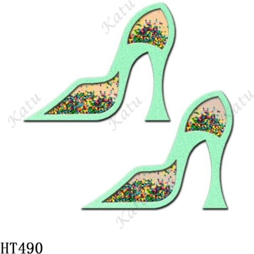 High-heeled shoes Shaker Toys-Cutting dies ,HT490 Suitable For Common Die Cutting Machines On The Market