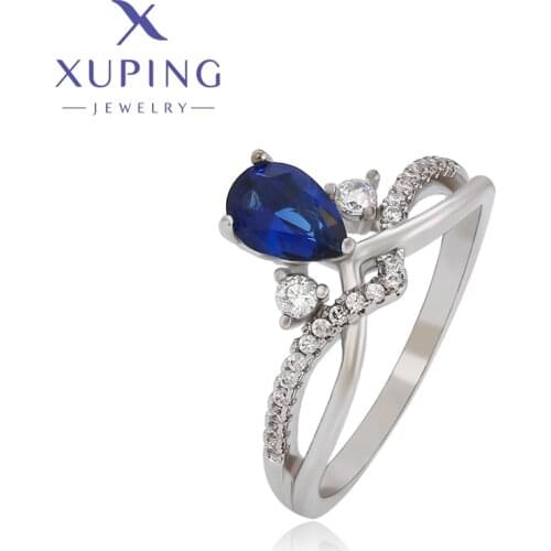 Xuping Jewelry Fashion Elegant Charm Newest Model with Stone Rings for Women Gifts ZER185