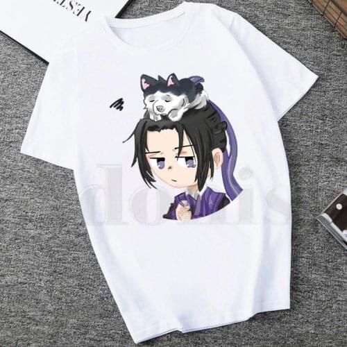 Anime Mo Dao Zu Shi Wei WuXian Lan Wangji Harajuku Short Sleeve Female Tops Tees Harajuku Vogue VintageT Shirts Womens T-shirt