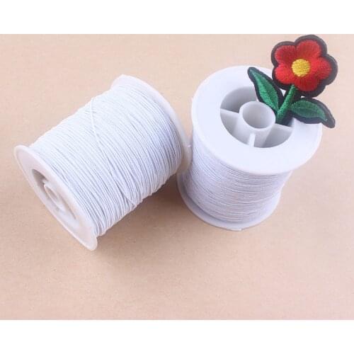 0.8mm 1roll Elasticity Thread Crystal Beading Line 2 Colors Stretch Elastic Rope Cord Wire String Jewelry Findings Bracelet Z1