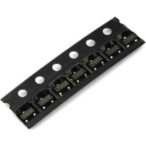 100PCS 2N7002 702 SOT-23( SMD ) N-Channel 60V 115mA MosFET