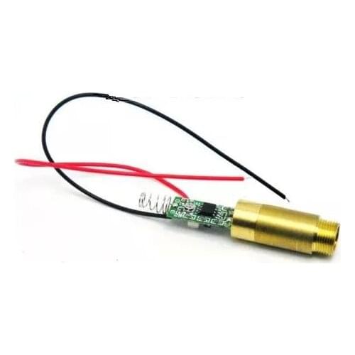 1235mm Industrial Brass 532nm 200mW 3.7-4.2V Green Laser Dot Module Diode w/ Driver & Spring