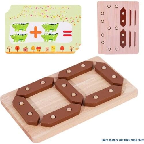 67JC A Set of Digital Building Board Toys Early Education Toy Puzzle Game for Brain Development Parent-child Accompany Learni