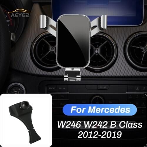 Car Mobile Phone Holder For Mercedes Benz B Class W246 W242 B180 B200 B250 2012-2019 Air Vent Outlet Mount Navigation Bracket