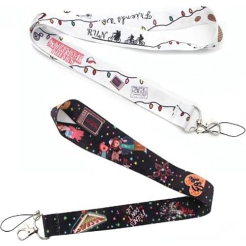 Stranger Things Figure Anime Keychain Mobile Phone Rope Long Badge Camera Rope Hanging Neck Necklace Lanyard Unisex Cosplay