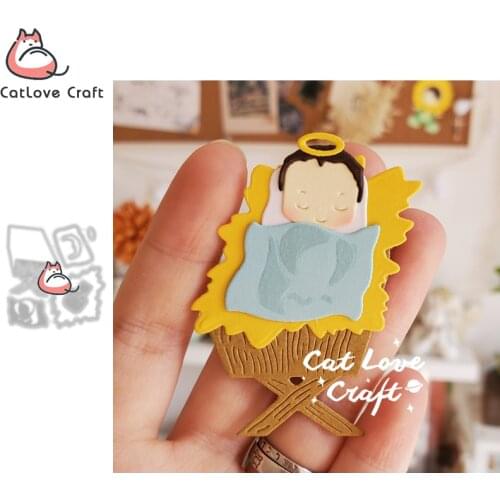 Catlove Baby Jesus Metal Cutting Dies Scrapbooking Mold Knife Stencil Die Cuts Card Making DIY Craft Embossing New Dies For 2021