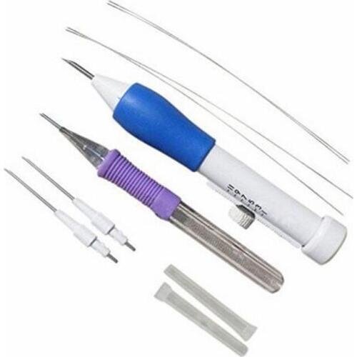 MESOPOTAMIA Amazing Pratical ABS Plastic DIY Crafts Magic Embroidery Pen Set 1.3mm 1.6mm 2.2mm Punch Needle Sewing Accessories