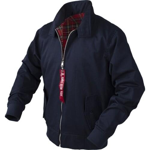 Men Windbreaker Streetwear Trendy Coats 2021 Chamarras Para Hombre European Solid Classic Retro Vintage Bomber Jacket