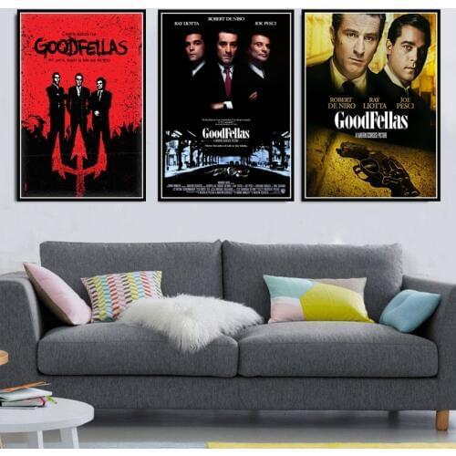 Poster Prints Hot Gift Classic Movie Goodfellas Gangsters Godfather Art Canvas Painting Wall Pictures Home Decor quadro cuadros