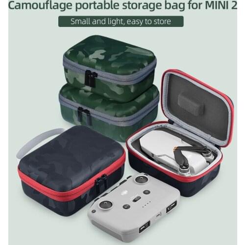 Portable Mavic Mini 2 Camouflage Pattern Carrying Case Drone Body Bag Remote Controller Storage Bag for Mavic MINI 2