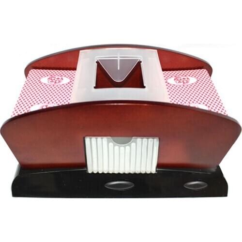 Casino Robot Automatic 1 - 2 Deck Poker Card Shuffler Playing Shuffling Machine Double Use Family Board Game Club Accessories