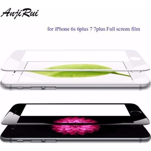Retail Package glass white full screen Protector Film for iPhone 5s 5 6 6S 7 7plus Premium Glass Membrane Explosion Proof Film