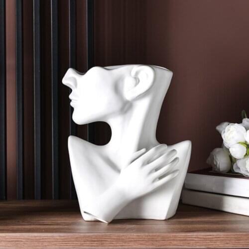 Nordic Retro Plant Pot Flower Vase Flower Pot Art Portrait Pot Home Tabletop