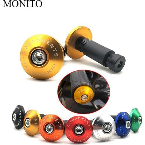 Universal Motorcycle Handle Ends Bar motocross Handlebars Grips For SUZUKI GSR750 GSXR1000 GSXR 600 750 K1 K3 K4 K5 K6 K7 K8 K9