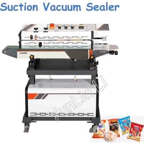 Continuous Suction Vacuum Sealing Machine Seal Food Machine LF1080A