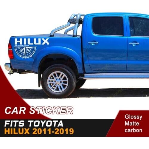 Fit for toyota hilux 2011 2012 2013 2014 2015 2016 2017 2018 2019 tailgate graphic vinyl direction indicator car stickers decals