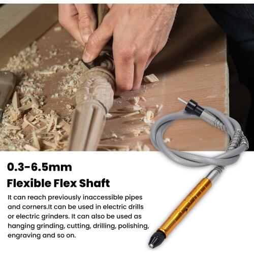 KKMOON Rotary Grinder Tool Flexible Flex Shaft 0.3-6.5mm Handpiece Electric Drill Rotary Tool Electric Grinder Accessories