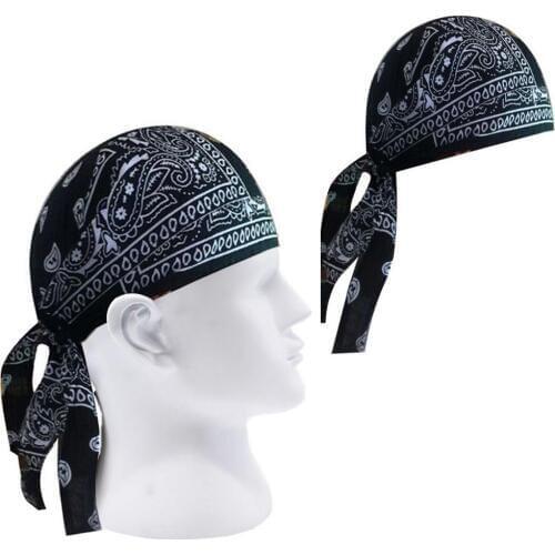 Adult Men Paisley Print Motorcycle Wrap Biker Hat Bandana Headscarf Skull Cap Headscarf Hats Hood Male Gift new scarf 2020