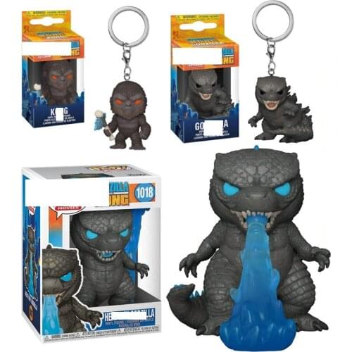 Bandai Japanese Anime Godzilla vs. King Kong shoot Godzilla Luminous Limited Edition Hand-made Keychain Toy Doll Doll Model