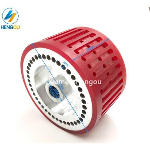 Suction wheel folding machine parts Alto Purple Magna Stahl folding machine suction wheel 124x18x70mm