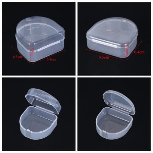 1pc Orthodontic Retainer Case Dental Tray Box Denture Storage Orthodontic Braces Mouthpiece Organizer Oral Health Care