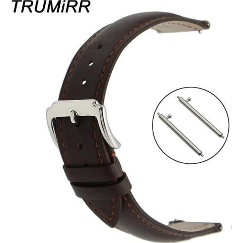 1st Layer Genuine Leather Watch Band Quick Release Strap for Maurice Lacroix Pontos Masterpiece Wrist Bracelet 18mm 20mm 22mm