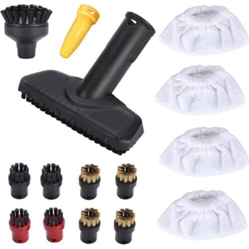 For Karcher Cleaning Machine SC1 SC2 SC3 SC4 SC5 SC7 Accessories Replacement Round Brush Mirror Brush Head 15Pcs