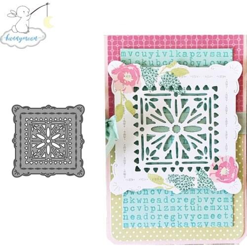 2020 New Arrival Square snowflake Metal Cutting Dies 3D DIY Scrapbooking Carbon Sharp Craft Die Photo Invitation Cards