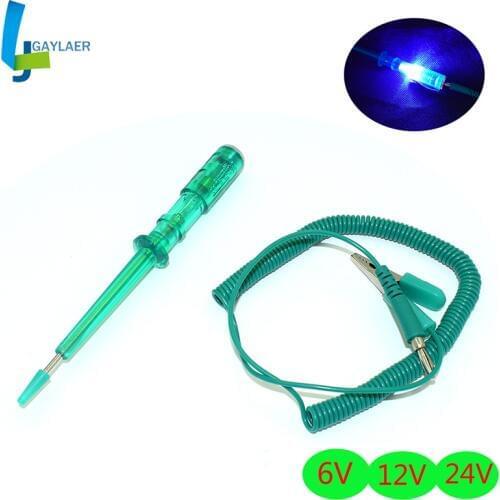 6V 12V 24V Auto Car Motorcycle repair tool Circuit Tester Gauge Test Voltmeter Light Hot Voltage circuit test pen green