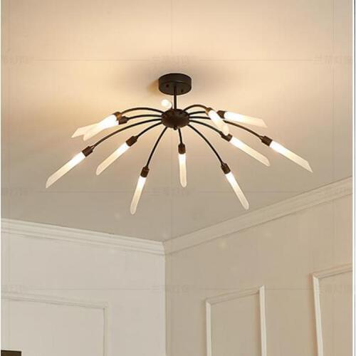 Art Salon G9 Led pipe ceiling light luminaria Apartment Nordic Led Ceiling fixtures Modern glass shade Kitchen dining Lighting