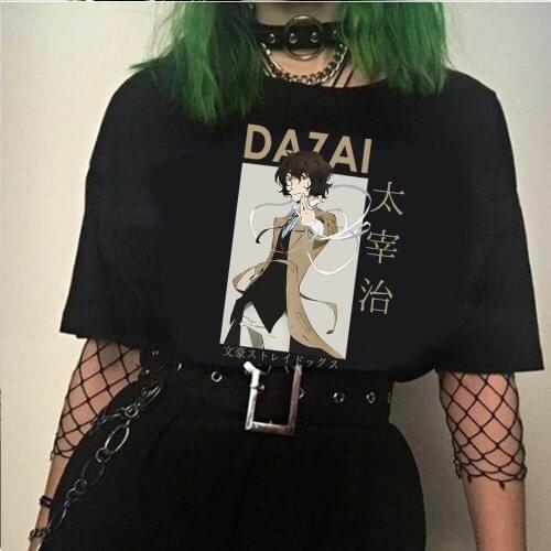 Bungo Stray Dogs T Shirt Women Men Osamu Dazai T-shirt Japanese Anime Casual Tshirt