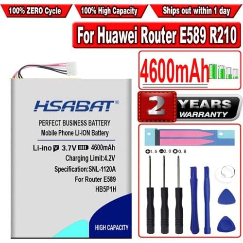 HSABAT 4600mAh HB5P1H battery For Huawei Router E589 R210 E5776s E5776S-22/32/501/601/860/922 FDD